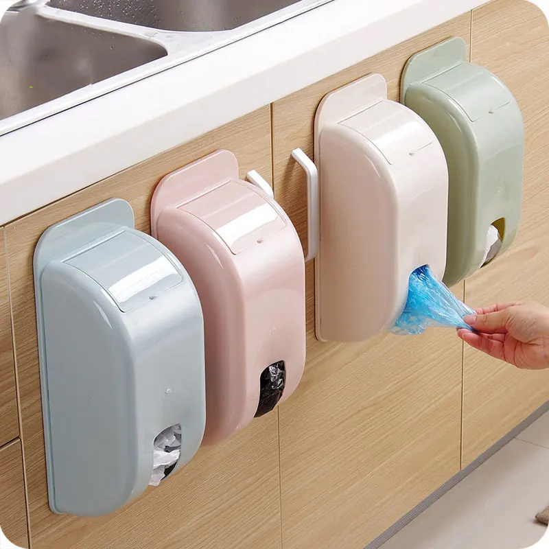 Органайзер для мусорного пакета компактная пластиковая коробка хранения