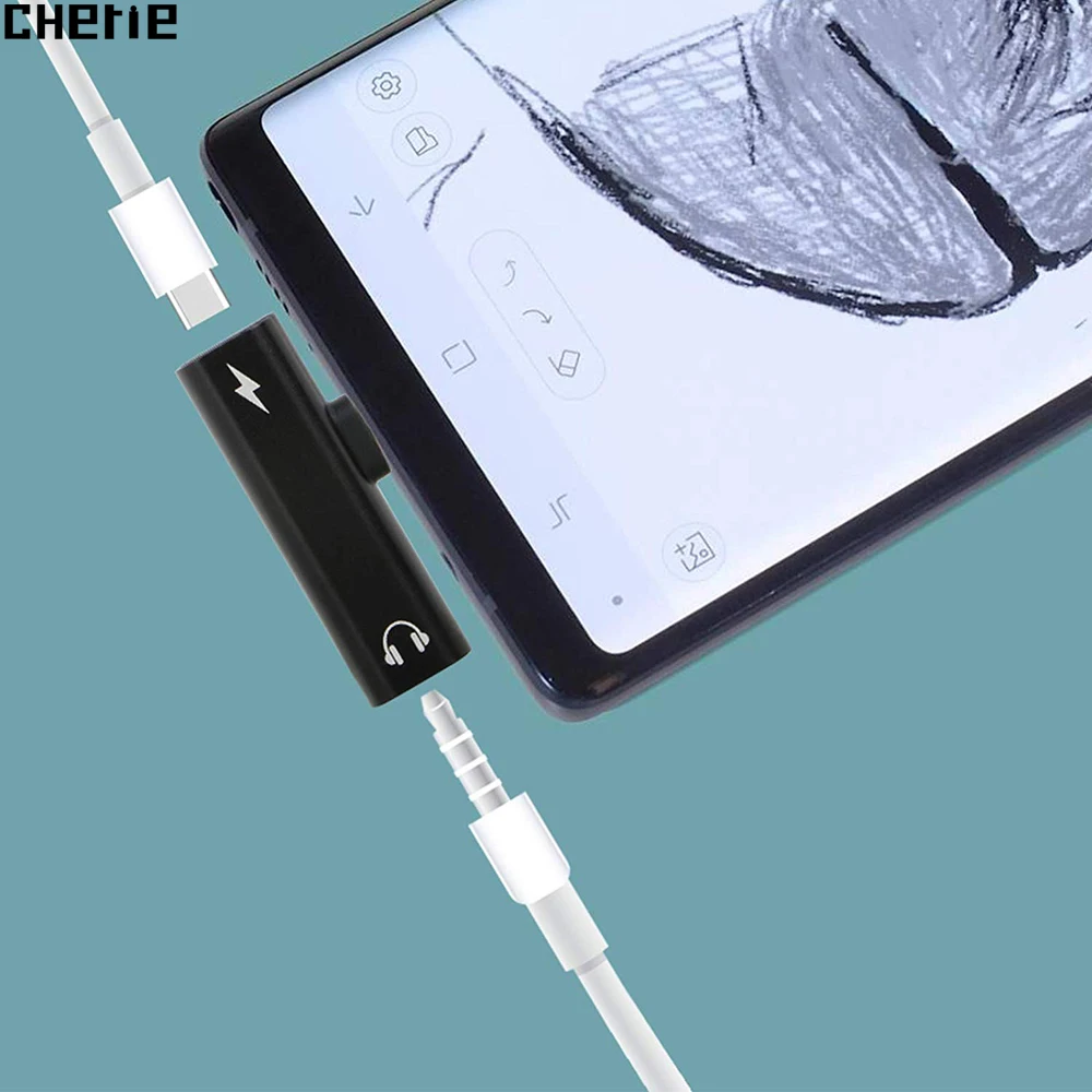 Чери Тип C кабель Переходник USB на 3 5 мм адаптер для наушников Lightning/аудио Xiaomi Mi 9
