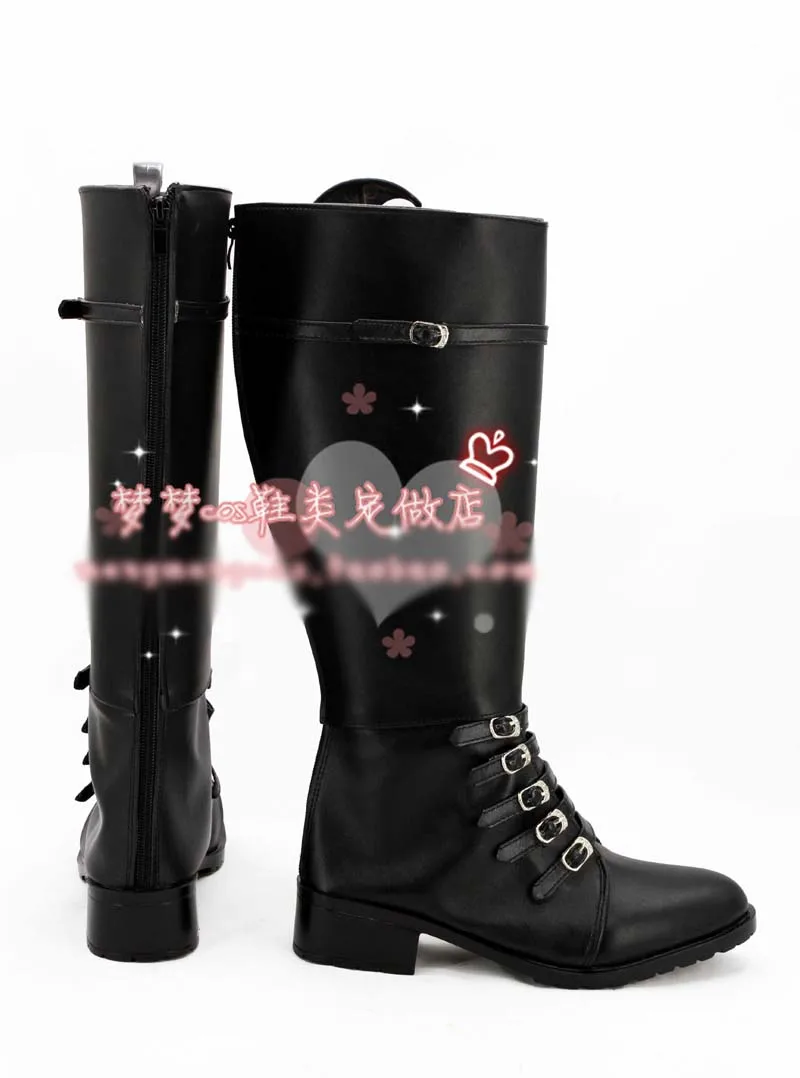 

Scarlet Witch Cosplay Shoes Halloween Black High Boots Custom-made