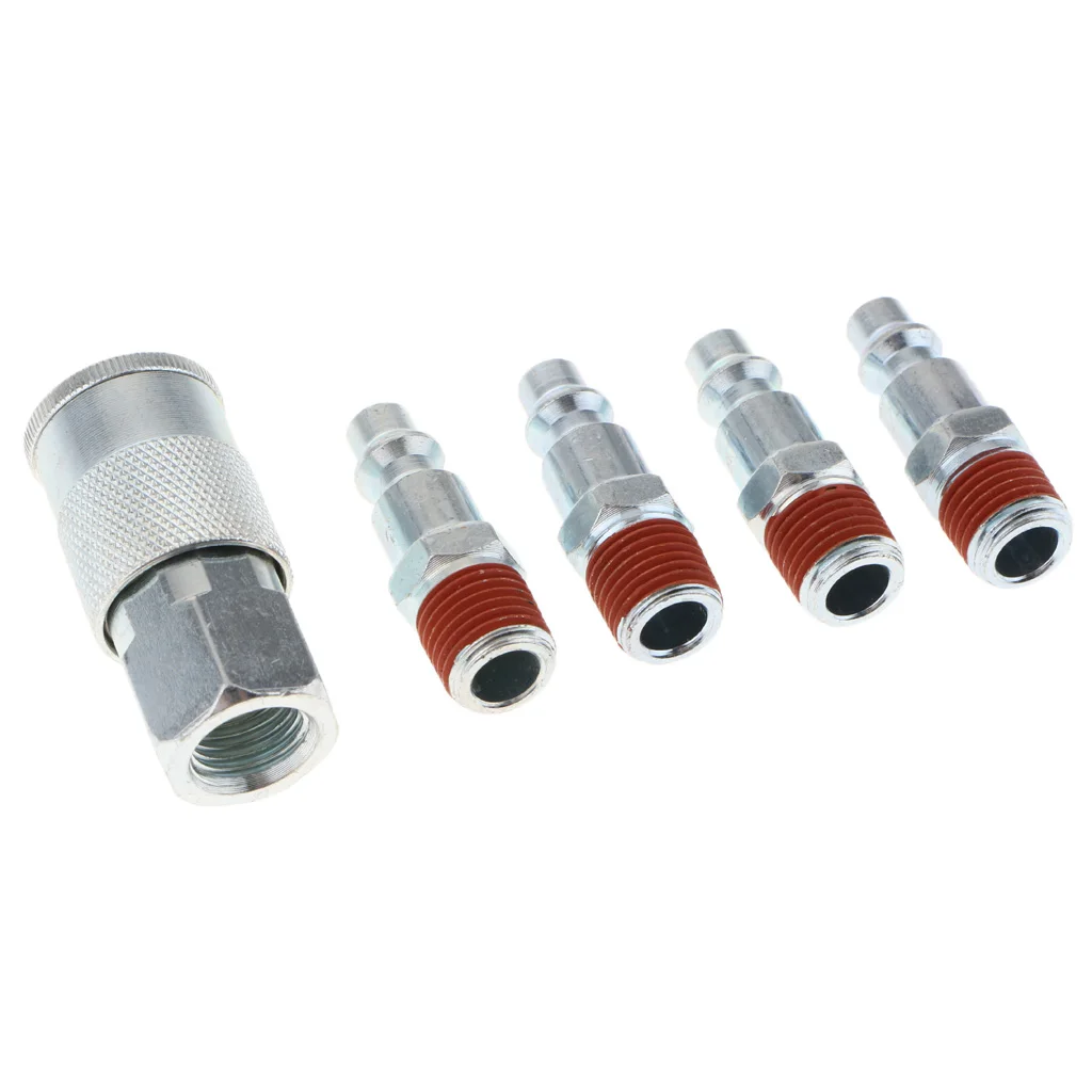 5 шт. фитинг для компрессора соединители быстросъемный 1/4 ''NPT| |