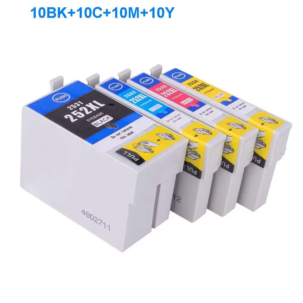 

INK WAY Compatible inkjet cartridge,Replacement ink 252XL T252XL for WorkForce WF-3620 WF-3640 WF-7610 WF-7620 etc.