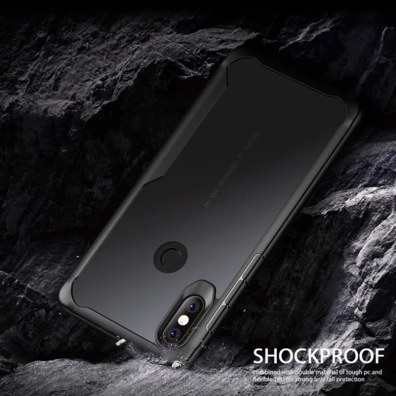 Ударопрочный чехол MaxGear для телефона Xiaomi Mi A1 A2 Lite 5X 6X прозрачный акриловый
