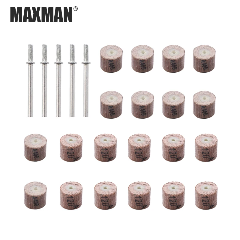 MAXMAN 25 шт./компл. Полировочный шлифовальный диск затвора Электрический мини