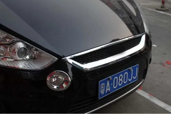 Abs хромированная передняя решетка вокруг отделки для Ford S MAX SMAX 2007 2010 2011 2012|chrome front