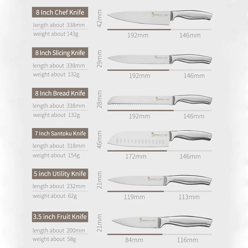 SOWOLL мяса шеф-повар Хлеборезательные Santoku нож для очистки овощей японский Кухня