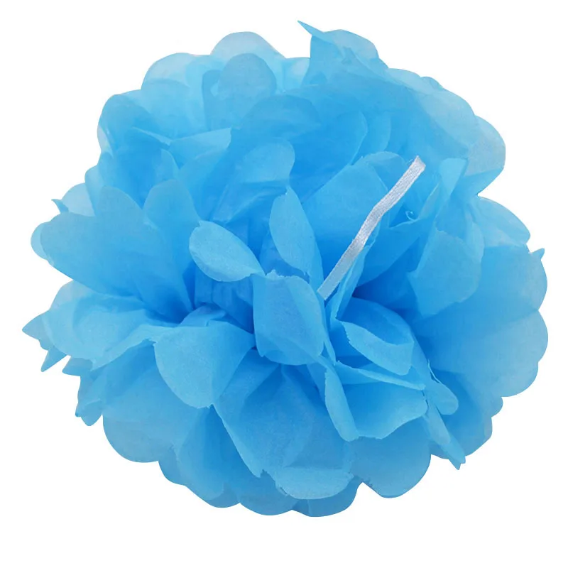 FB11sky blue 10 шт. 15 см декоративная бумага Pom цветок висячие розы шар ремесло DIY гирлянда детский душ Свадебные украшения принадлежности - Цвет: FB11sky blue