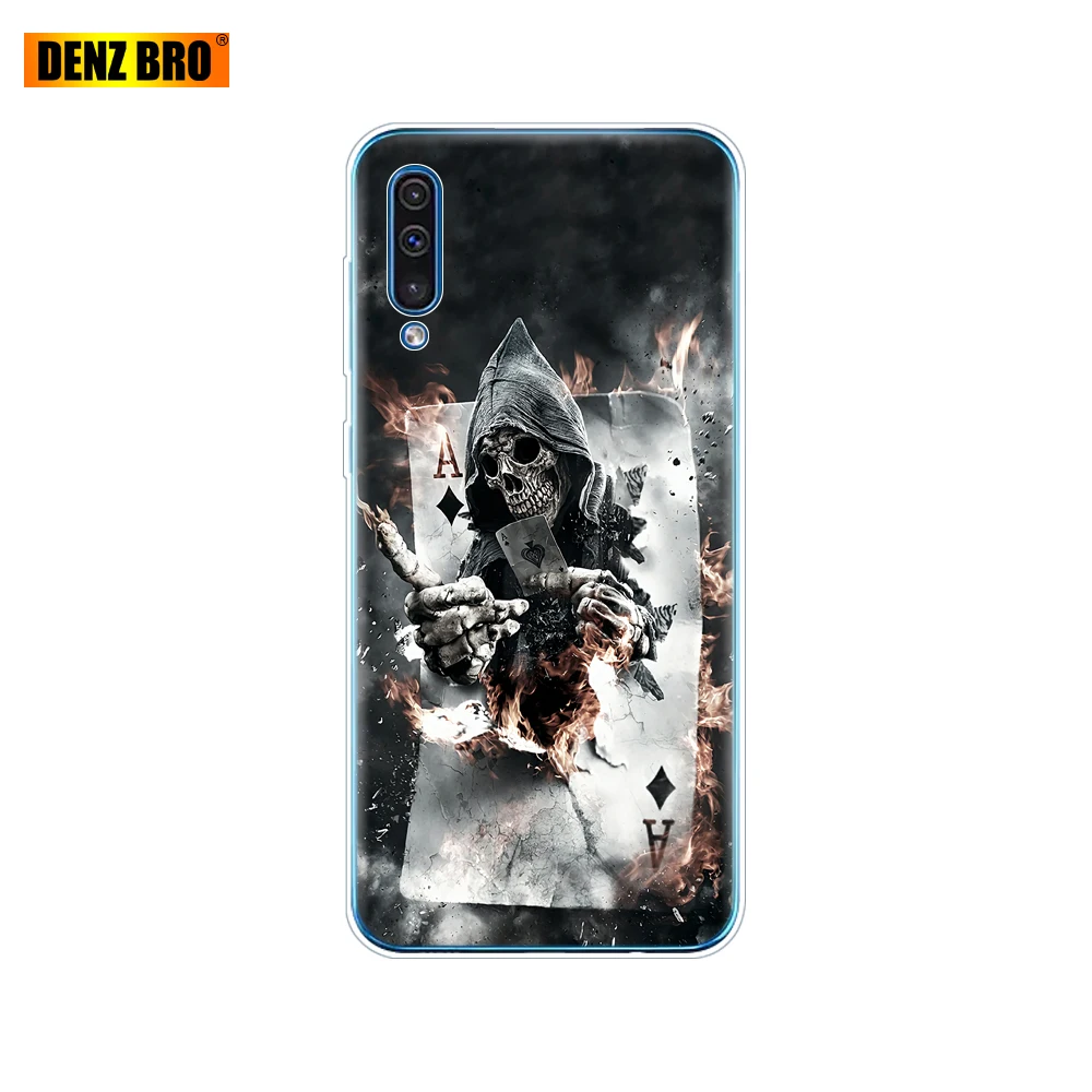 Для samsung Galaxy A50 силиконовый чехол ТПУ Прозрачная задняя крышка телефона для samsung A50 A505 A505F SM-A505F мягкий чехол 6,4 coque - Цвет: 61873
