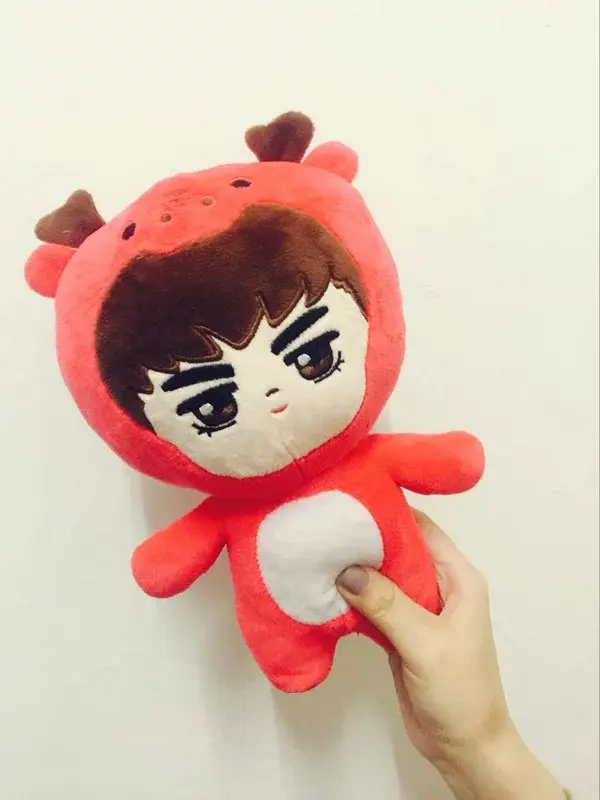 23 см аниме KPOP EXO D.O. Плюшевые игрушки Kawaii кукла Doh Kyungsoo детские игрушки мягкие вентиляторы ручной работы подарок подруге диван Милая подушка