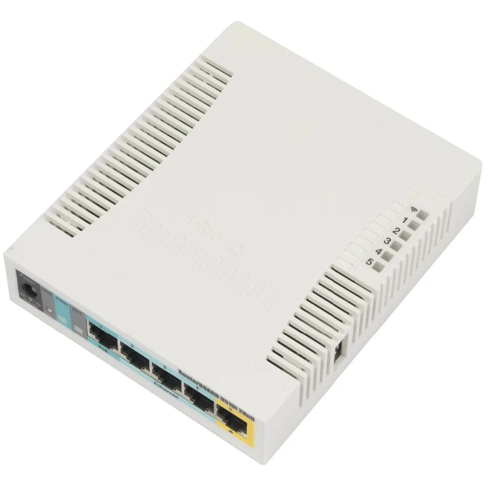 MikroTik беспроводной маршрутизатор с 5 портами 1000 МВт 300 м Wi Fi RouterOS 2*2 MIMO 2.5dbi 1 * POE вход