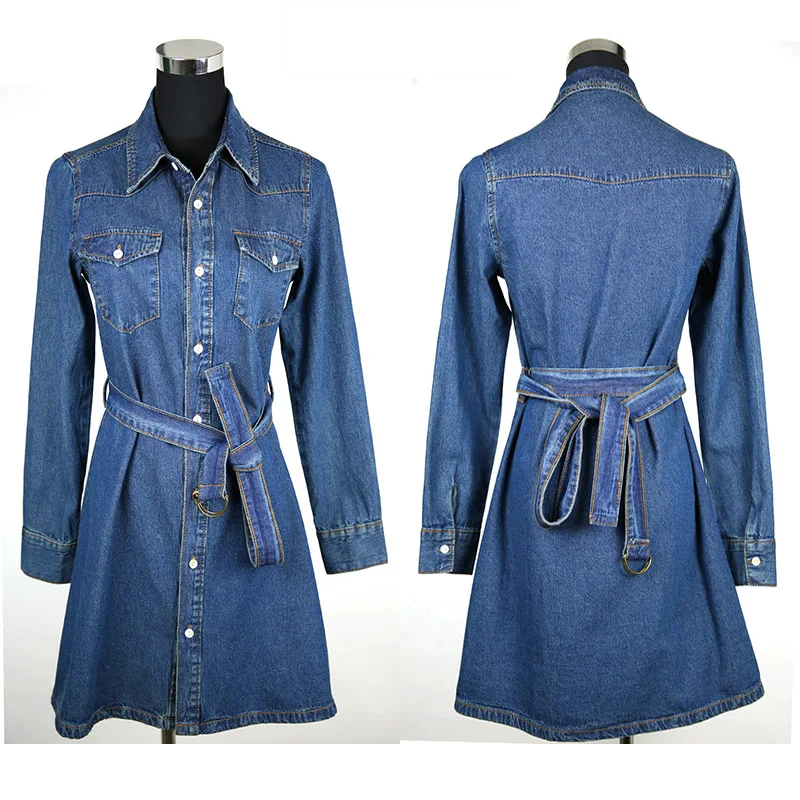 Хит 2017 женское джинсовое платье обтягивающее большого размера со средней