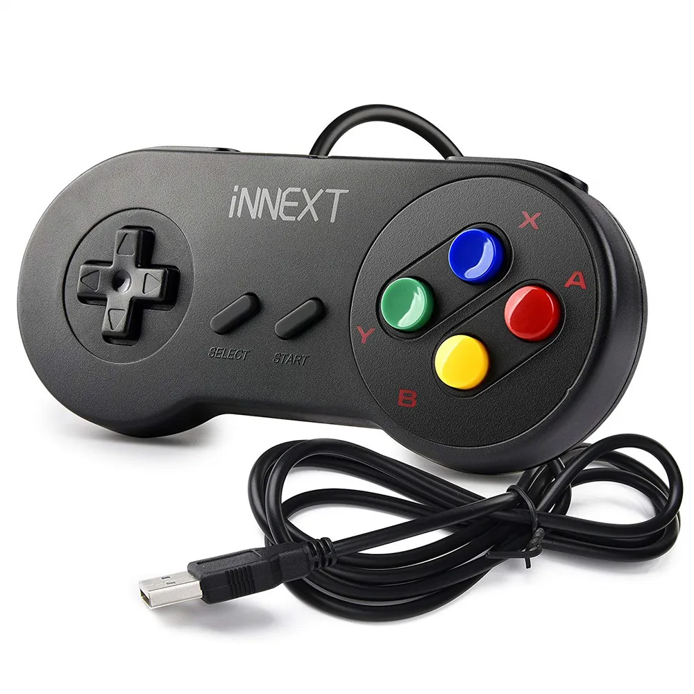 Геймпад USB 2 шт. суперчувствительный игровой консоль SNES usb Классический джойстик