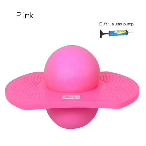 pink Прыгающий мяч фитнес-мяч для йоги Рок Хоппер Pogo высокий прыжок космический баланс доска для прыжков мяч игрушки упражнения Спорт RZ1010 - Цвет: pink