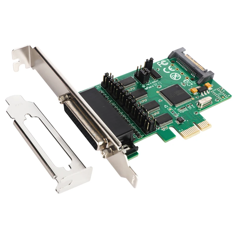 PCI express 4 порта последовательная карта e Multi RS232 DB9 COM порт 5VDC 12DV внешний источник