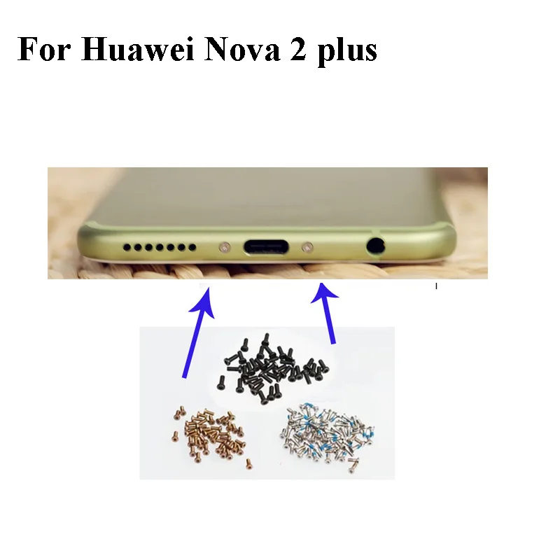 5 шт. для Huawei Nova 2 plus Nova2 Buttom Dock Винты винт корпуса nail tack Nova2plus винты ногтей |