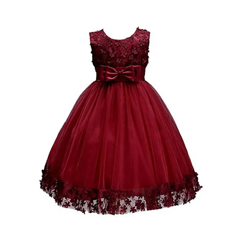 

Little Girl Flower Lace A-line Party Dresses