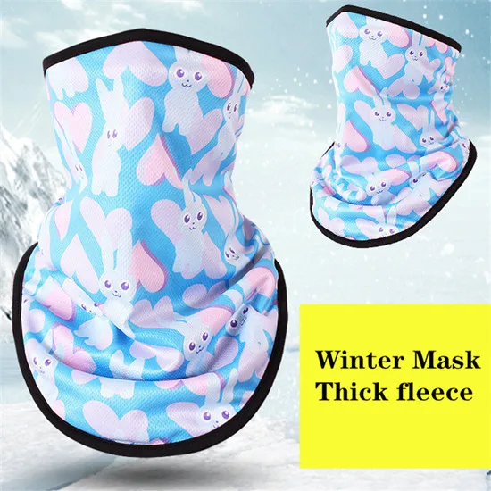 Winter Fleece Ski Scarf Cycling Snowboard Equipment Bandana Headwear 3D Mask Neck Triangle Bicycle Thicken Warm Women Men Bibs - Цвет: NO.3