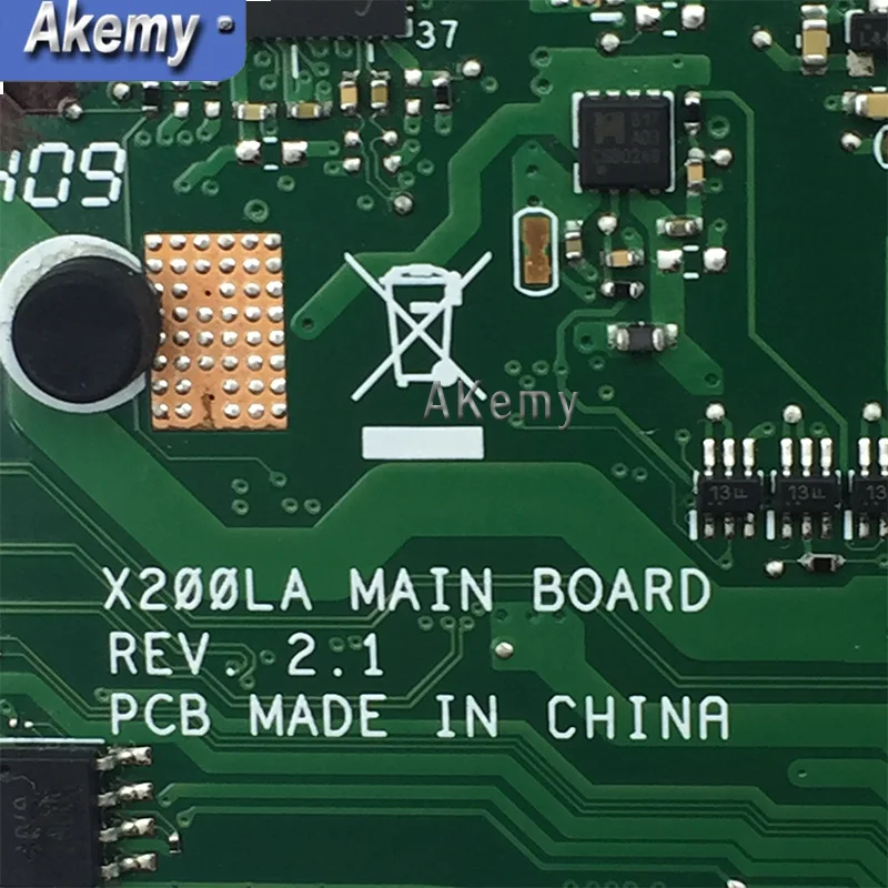 Оригинальный Для ASUS X200LA ноутбук процессор Материнская плата i3 cpu rev2.1 системная 100%