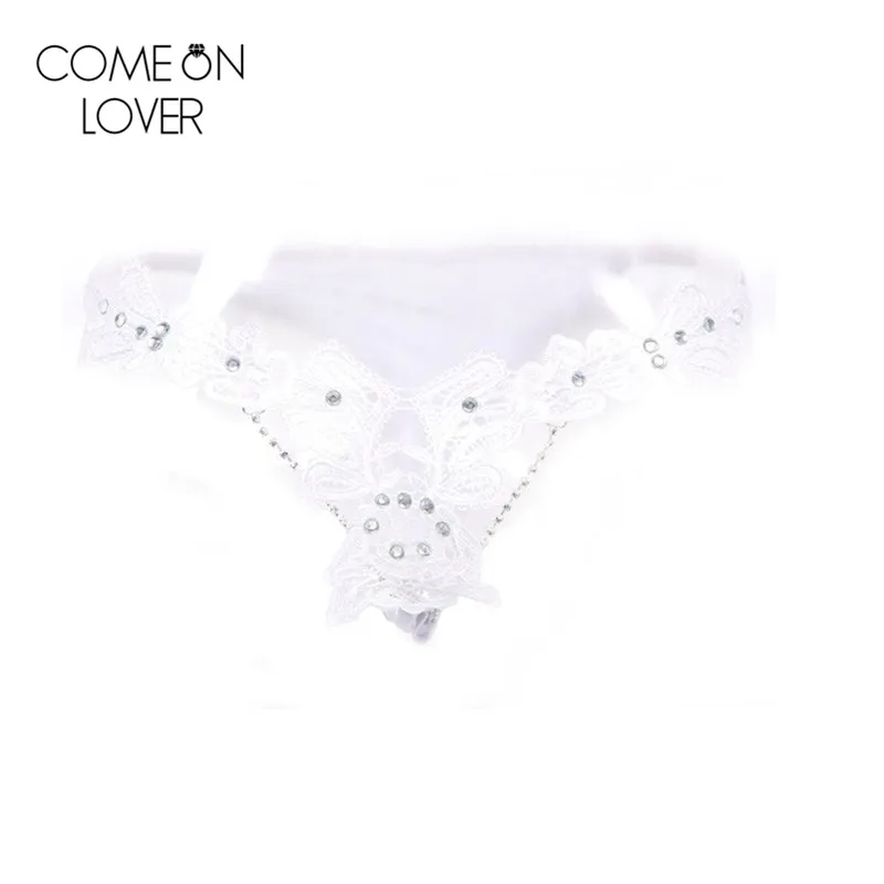 PL5109 Comeonlover черные/белые кружевные цветочные сексуальные v-образные стринги