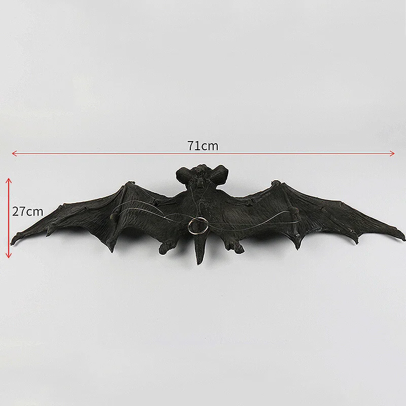 Забавный Хэллоуин хитрый летучая мышь реквизит резиновый симулятор настенные