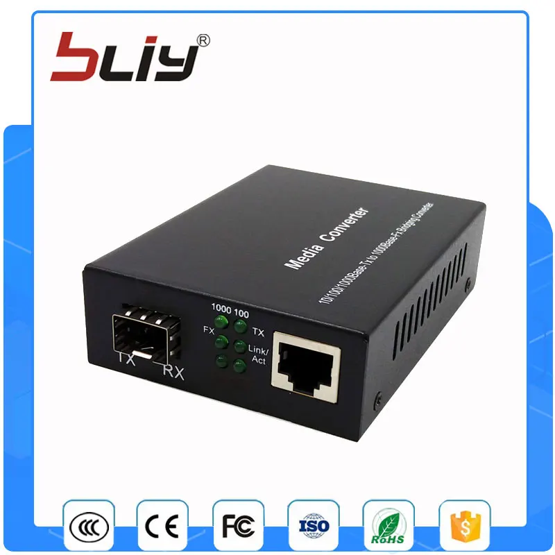 Sfp волокно к rj45 конвертер gigabit SFP GPON/OLT media converter 1000 Мбит/с трансивер fibra optica switch|fiber to