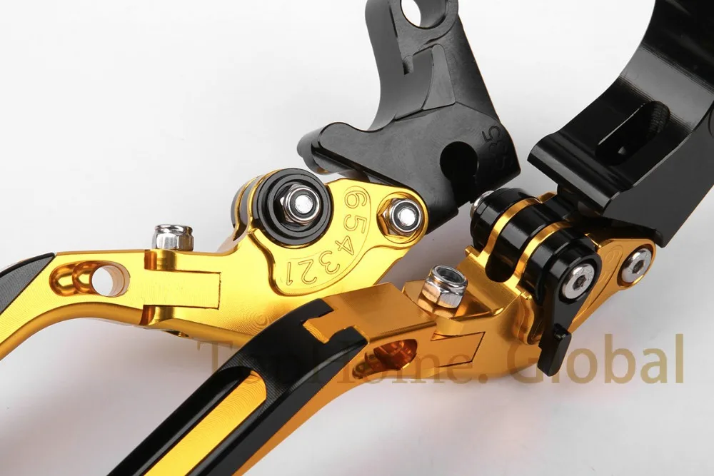 Складные и выдвижные рычаги тормозной муфты для Suzuki GSXR600 2006-2010 Gold &amp Black 2007 2008 2009 |