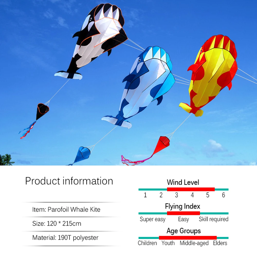 Дельфин КИТ морские животные мягкие змеи для детей взрослых с 100 м линия кайт