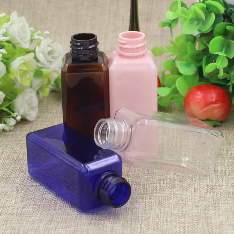 10/20pcs 50ml Travel Makeup Empty Plastic Bottles Flip Cap For Liquid Lotion Cream | Красота и здоровье