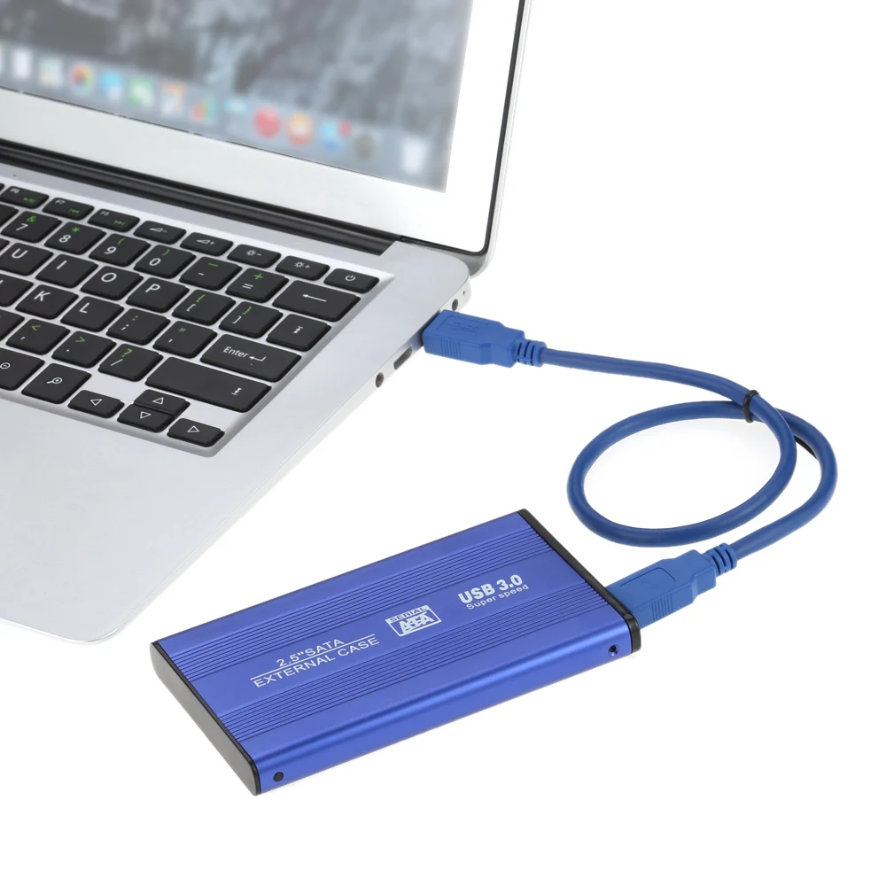 Superspeed USB 3 0 HDD SSD SATA внешний алюминиевый 2 5 &quotжесткий диск Корпус Корпуса до 1 ТБ 5&quot