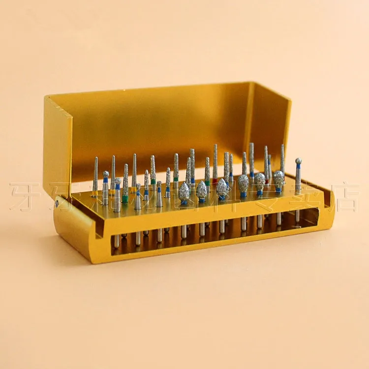 

Good Quality 30Pcs/pack New Dental Diamond Burs Set For Porcelain Shouldered Abutment Polishing Lab Equipment Free Shipping