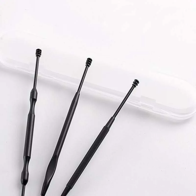 3 шт./лот из нержавеющей стали для удаления воска куретка уха ложка ушного