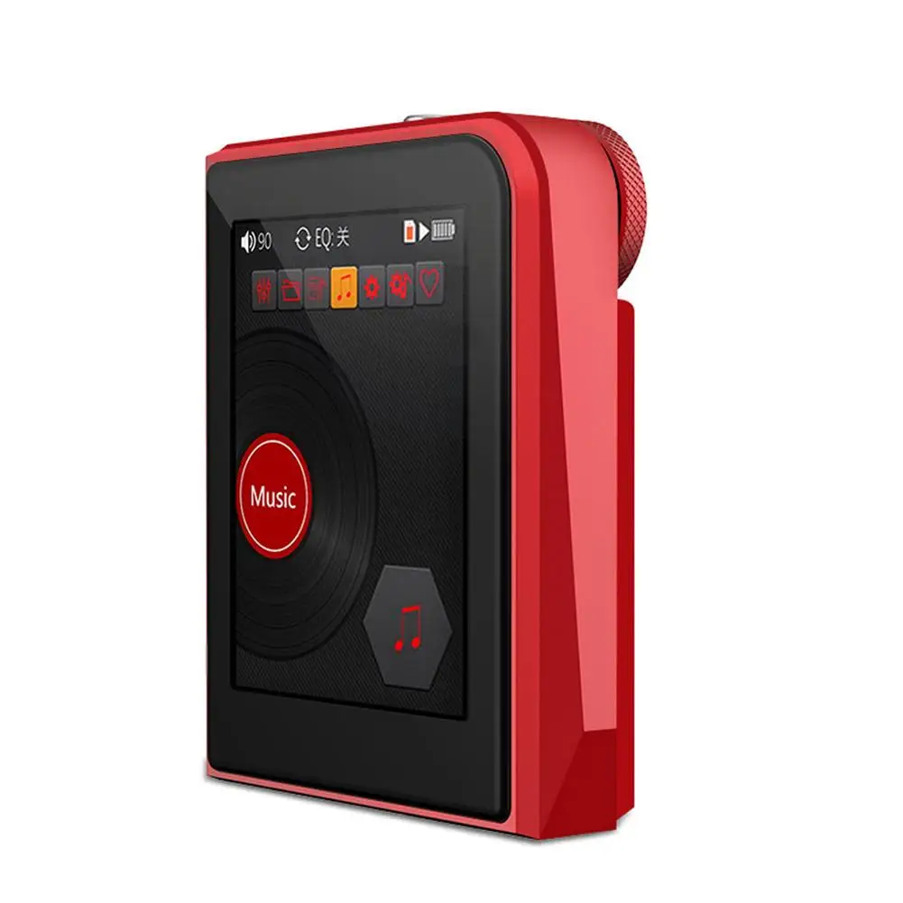 Красный HD без потерь Мини Спорт MP3-плееры с 2.5 дюймов Экран HiFi MP3 плеера Поддержка 128 г TF карты - Цвет: Красный