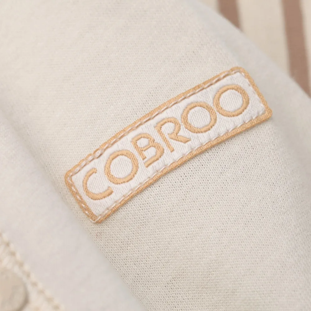 COBROO Одежда для новорожденных комбинезон полосатый узор хлопка с длинным рукавом