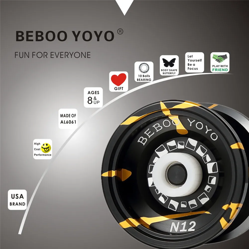 Бесплатная доставка Горячая продажа шарикоподшипник Beboo YOYO N12 обновленная версия