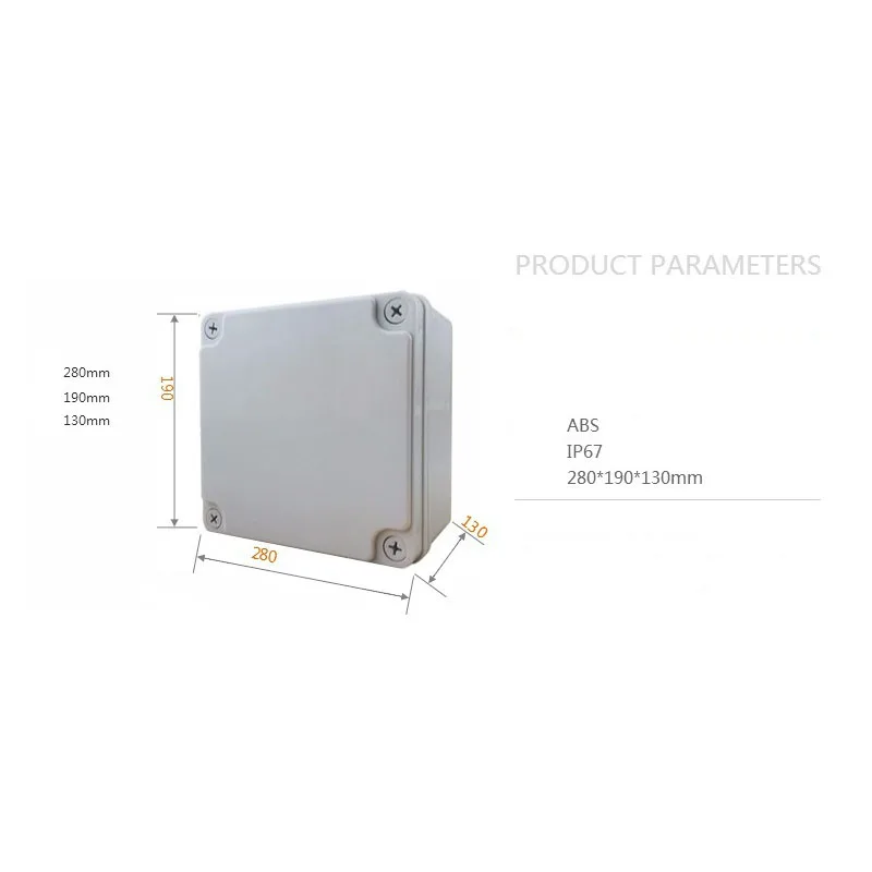 Водонепроницаемый Электронный пластиковый корпус электрический разъем IP67 IK08 280