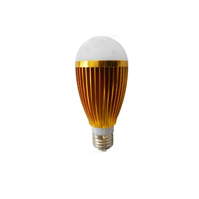 

100X high quality E27 led golden shell bulb lamp 7W home led lighting express free shipping