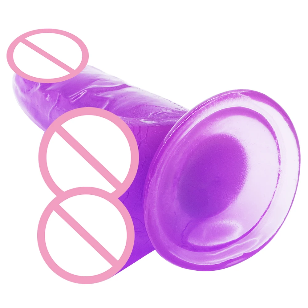 DOMI секс шоп мягкий длинный реалистичный желеобразный фаллоимитатор для женщин