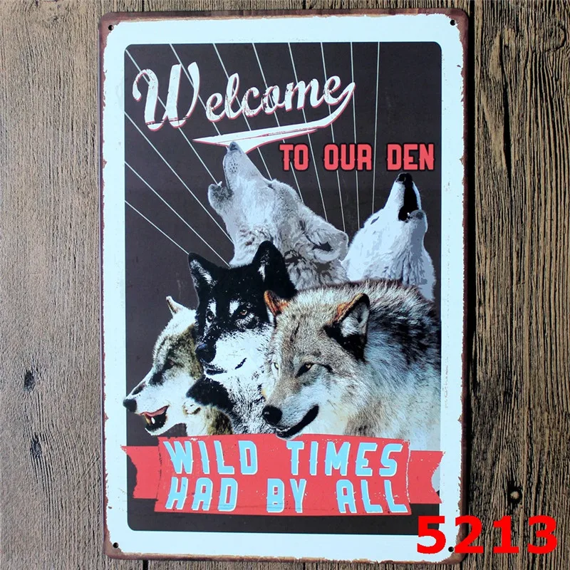 Оригинальная мужская пещера оловянные знаки для рыбалки Охотничий Сезон