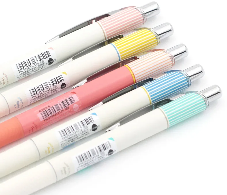 Pentel гелевая игла для чернил 0,5 мм Bln75 Выдвижная тонкая линия жидкость быстрая сушка гладкое письмо черные чернила школа