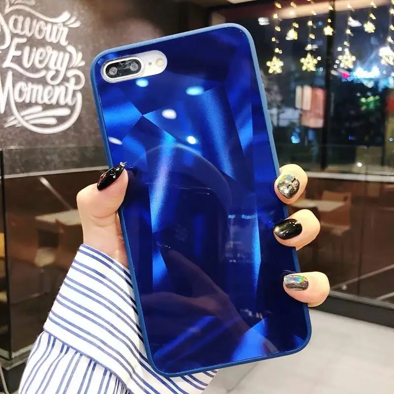 Fundas conque for iphone XS MAX X XR PC case Sparkle Bling Diamond Case Coque on 6 7 8 plus back cover |