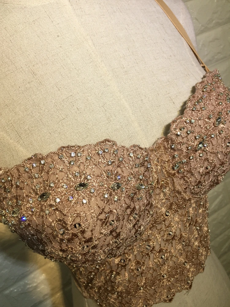 С кружевным плетением из бисера Бюстье жемчуг алмаз Push Up ночной клуб Bralette Для