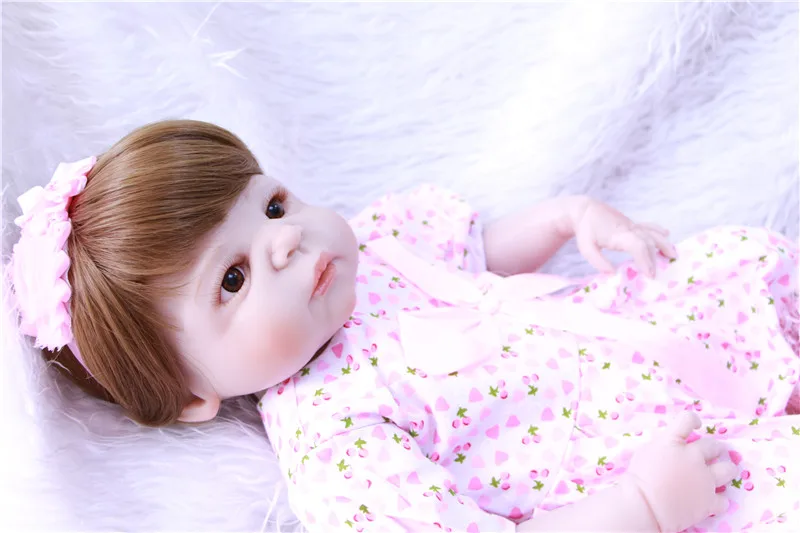 Кукла Reborn NPKCOLLECTION 55 см силиконовая мягкая кукла Bjd для девочек| |
