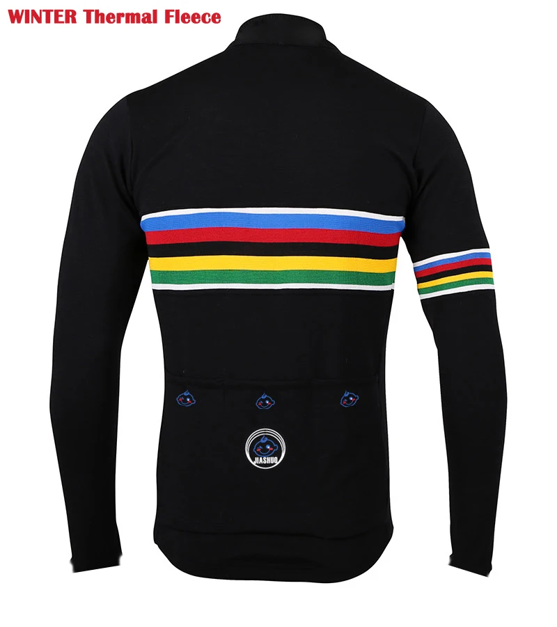 Новинка Зимы 2016 тепловая флисовая длинная профессиональная черная велосипедная
