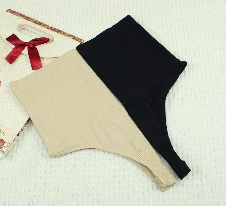 Женское нижнее белье трусики пуш-ап с завышенной талией стринги утягивающие