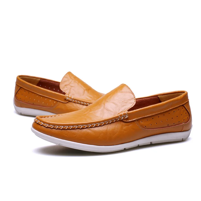 Новый 2016 Мода Замши Мужчины Мокасины Горох Обувь для вождения Slip On Повседневная