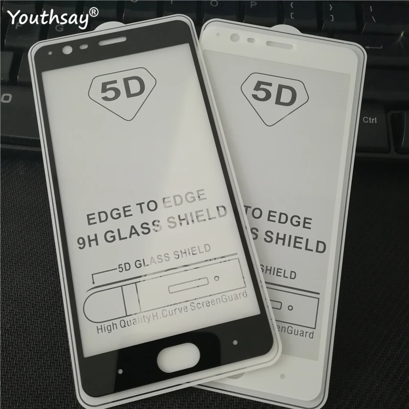 5D изогнутые закаленное Стекло для Oneplus 3T 3 полный Экран протектор One plus т Oneplus3 A3010 9 H