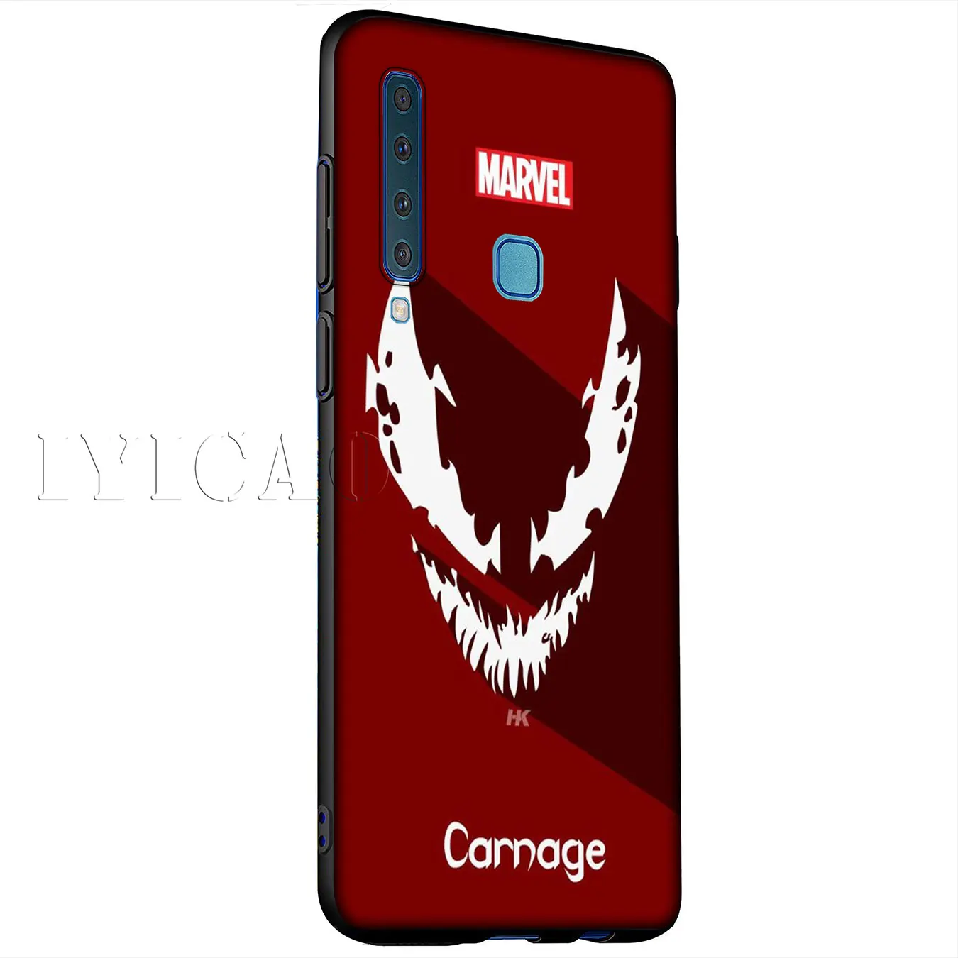 IYICAO Venom Marvel злодей Мягкий силиконовый чехол для samsung Galaxy A6 плюс A9 A8 A7 2018 A3 A5 2016 2017