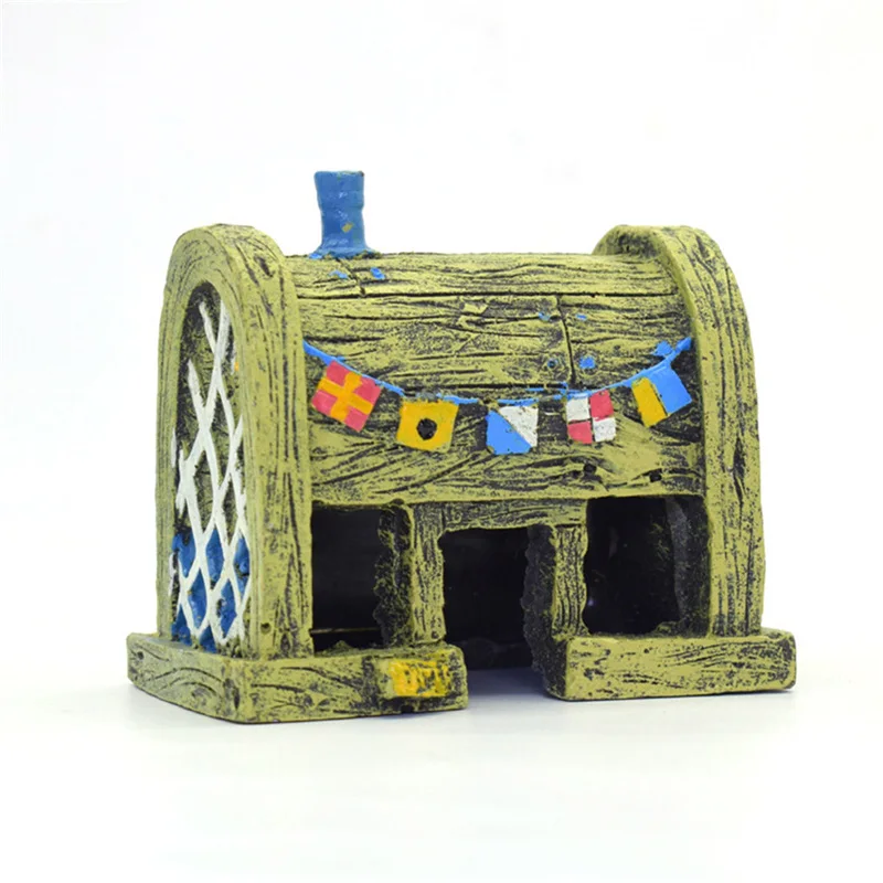 2017 мини для губки боба & Squidward дом Стиль ананас мультфильм Аквариум Украшение