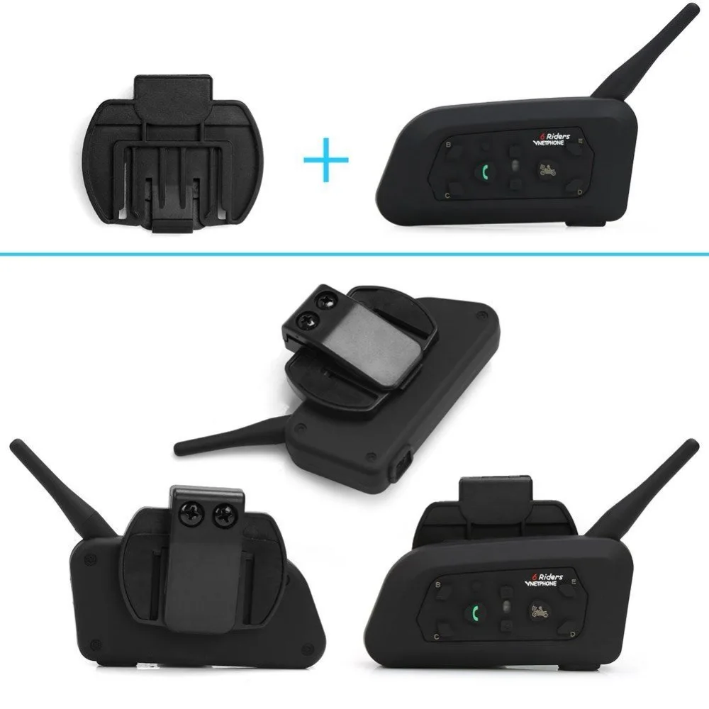 VnetPhone 2 комплекта V6 Bluetooth Интерком мото мотоциклетный шлем аксессуары динамик 1200 м