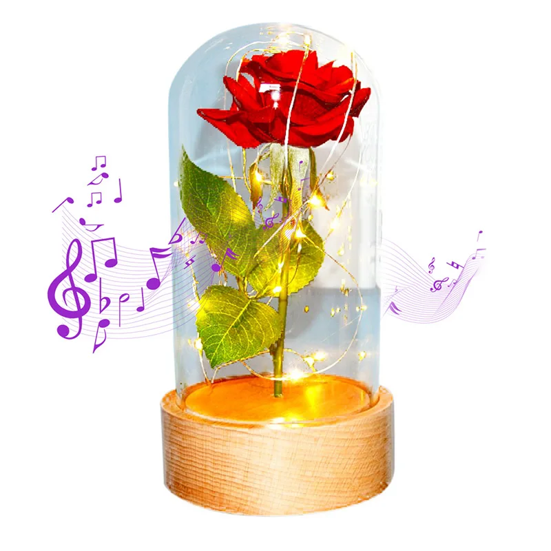 

Мигающая светодиодная светящаяся искусственная Роза, романтический декоративный цветок, подарок на свадьбу, День святого Валентина для вл...