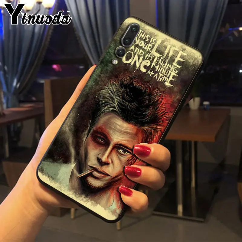 Чехол для телефона Yinuoda Fight Club Brad Pitt Movie Poster Coque в виде ракушки аксессуары чехол huawei